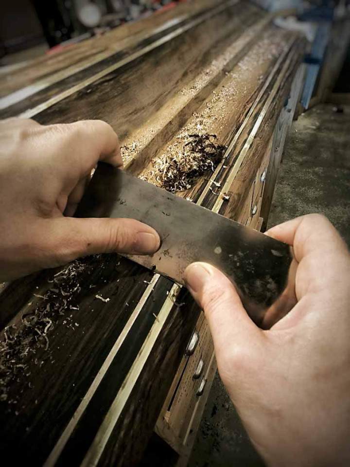 bénisterie filets laiton cylindre Hüni